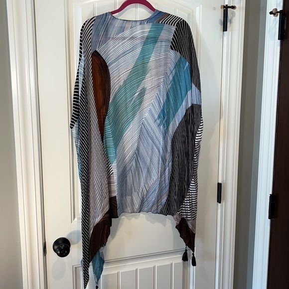 Beautiful soft lightweight caftan kimono or swim coverup ones size Moss Rose - Picture 7 of 10